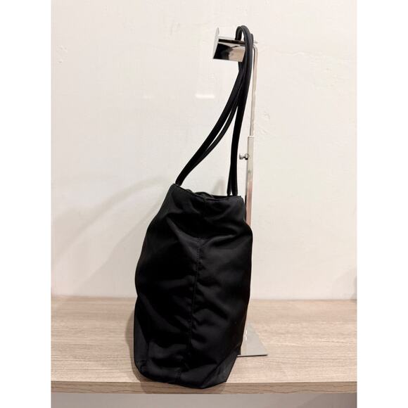 Prada Tessuto Nylon Shoulder Handbag with Zip Closure Black - Picture 3 of 11